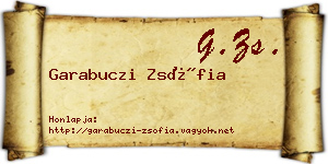 Garabuczi Zsófia névjegykártya